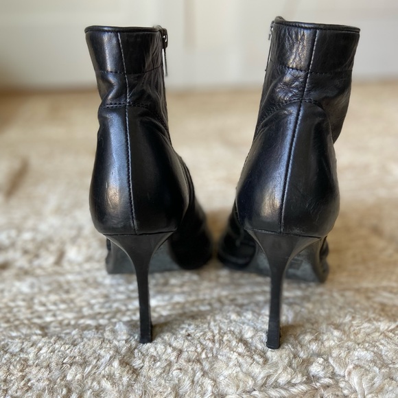 Ann Demeulemeester black leather ankle boots - 7 - Picture 5 of 11